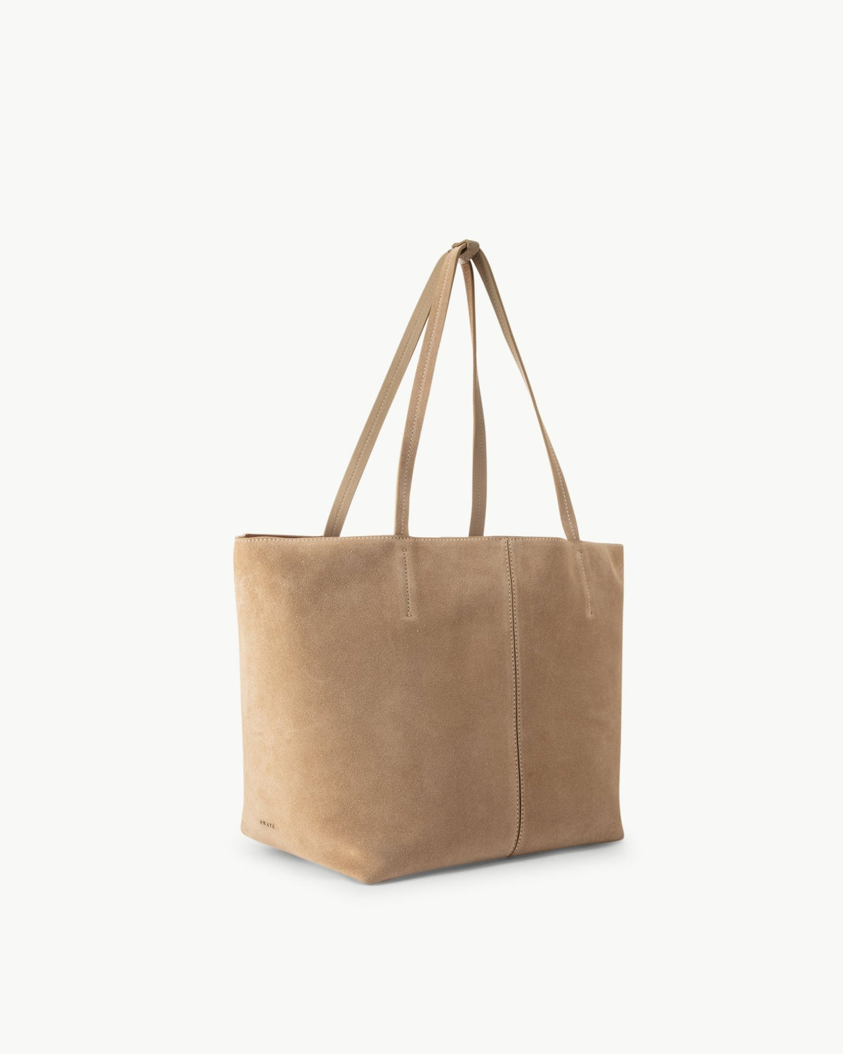The Sloane Tote in Sand Suede Leather – SWAYE