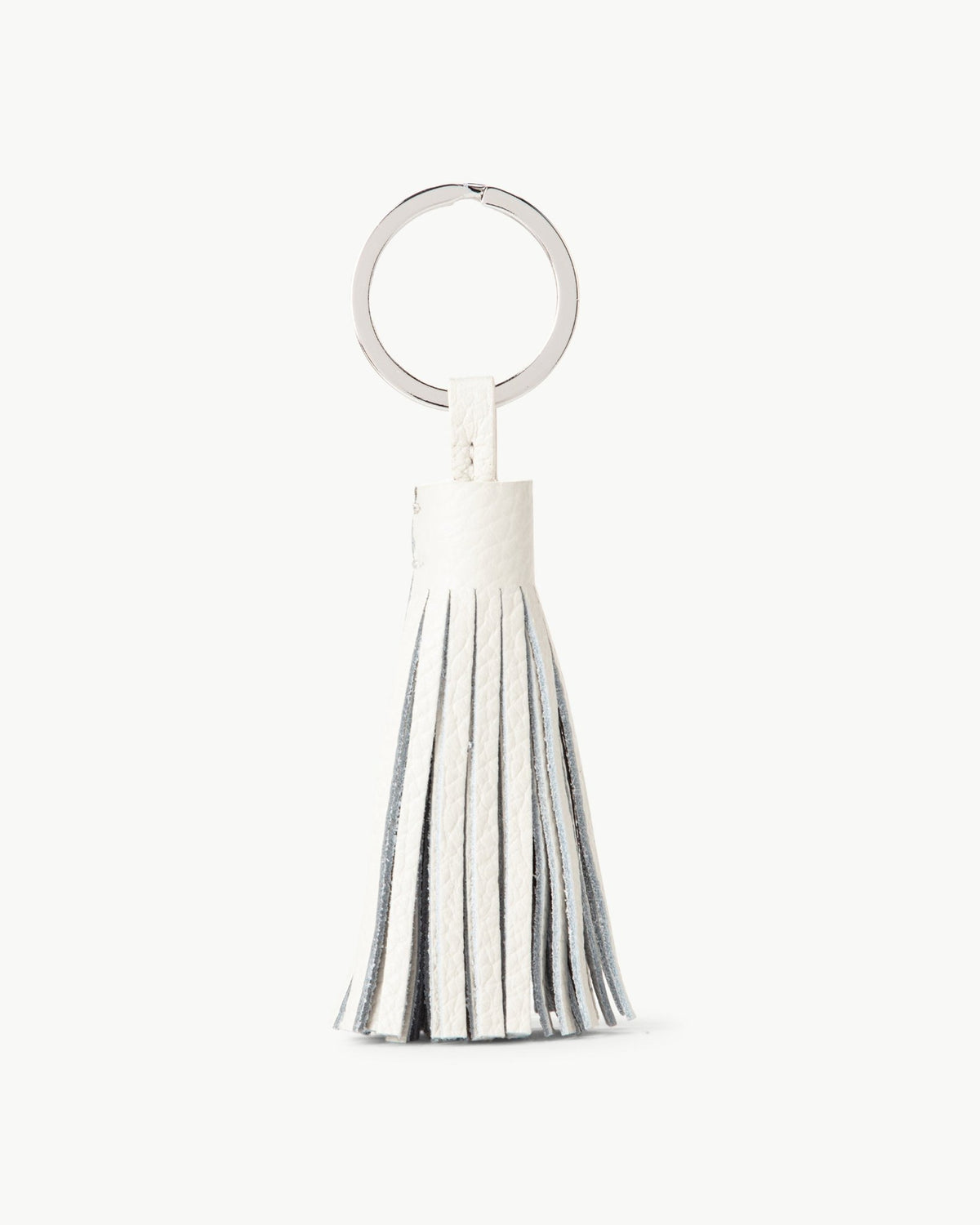 Swaye Key Ring in Cream Pebble Leather – SWAYE