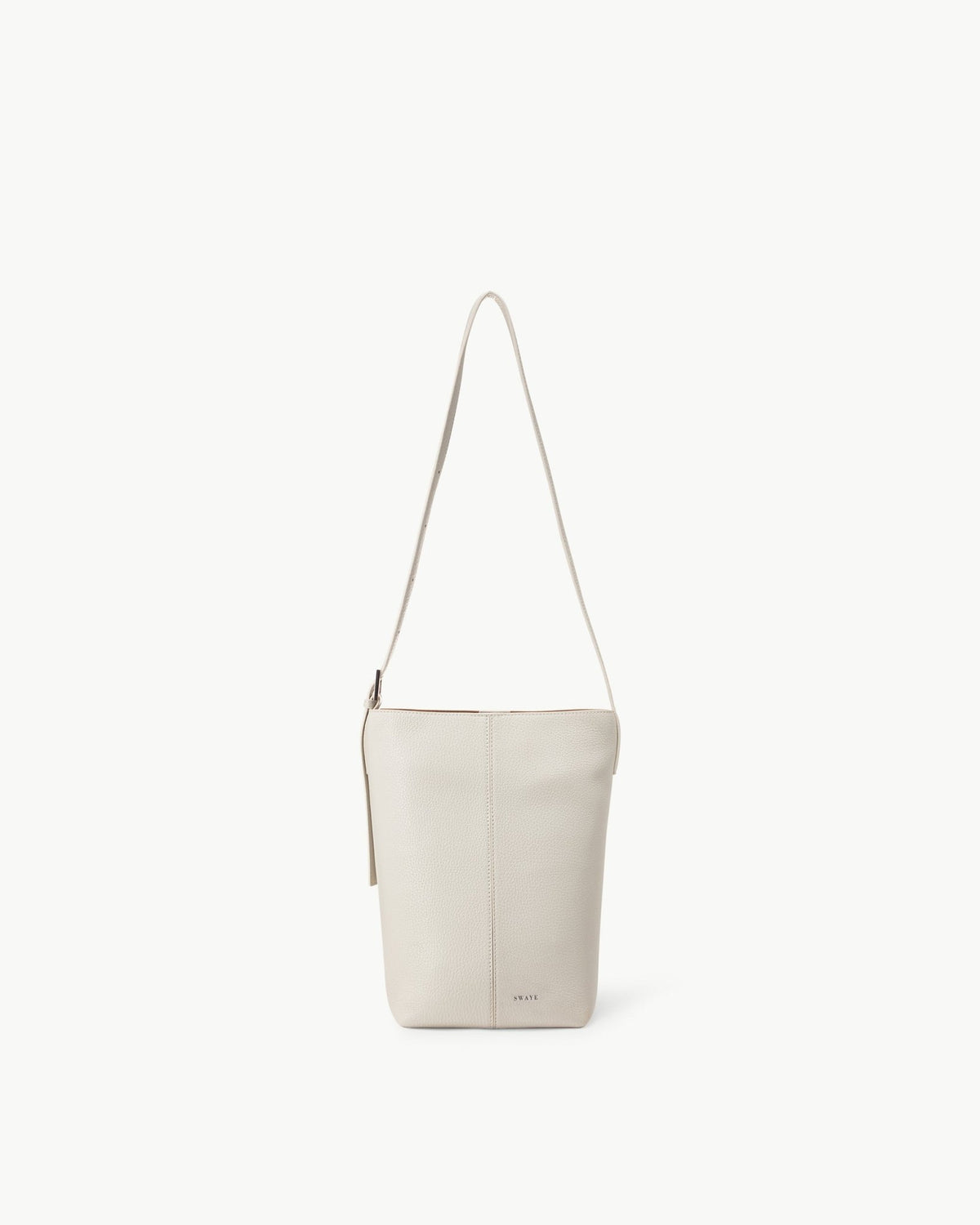 The Ines Bucket in Cream Pebble Leather – SWAYE
