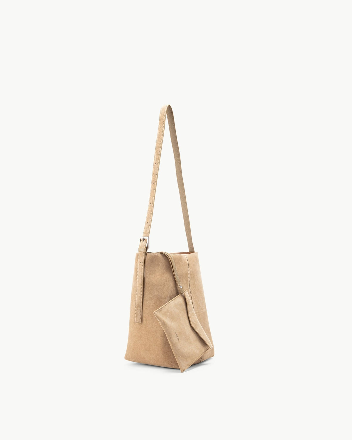 The Ines Bucket in Sand Suede Leather – SWAYE