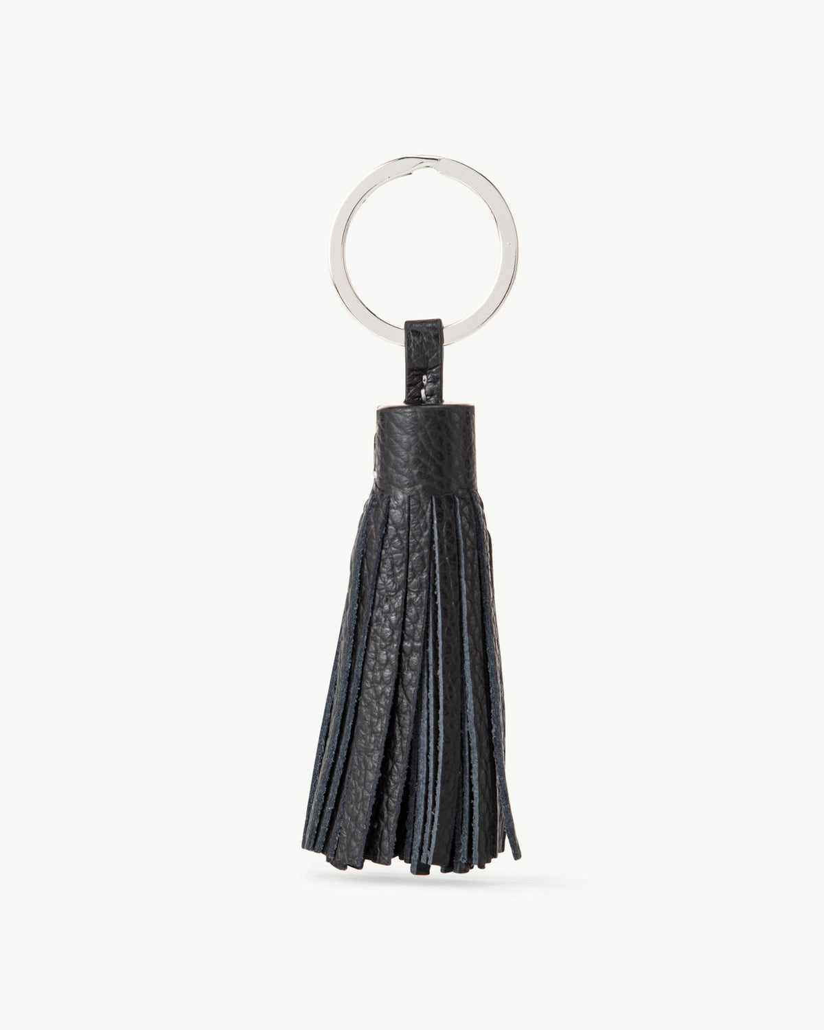 Swaye Key Ring in Black Pebble Leather – SWAYE